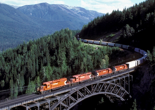 Stoney Creek Bridge, CP Rail bridge, Rogers Pass, BC, Photo by David R. Spencer