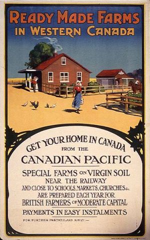 CPR Canadian immigration poster