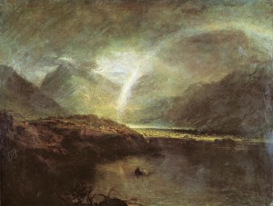 JMW Turner Buttermere Lake white rainbow